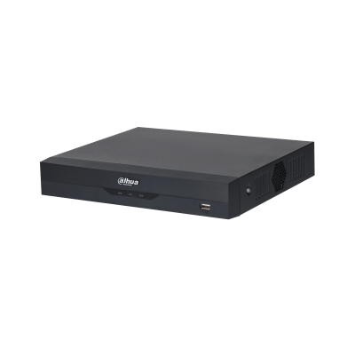 DAHUA XVR5116HS-S2 16-Channel Penta-brid 1080P  Digital Video Recorder The DAHUA XVR5116HS-S2 16-Channel DVR model supports up to 16 analog and IP cameras, with options for 4/8/16 channel analog inputs (BNC) and 4+2/8+4/16+8 IP inputs. It includes Embedded Linux as the operating system and supports various video and audio formats, including H.264+/H.264 compression, HDCVI, AHD, TVI, CVBS (PAL/NTSC), and IP cameras up to 2MP per channel. The DVR also features two-way audio communication through RCA inputs and outputs.