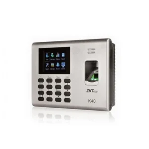 ZKTeco K40 Fingerprint Time Attendance And Access Control The ZKTeco K40 has a 2.8-inch TFT display as well as TCP / IP and USB host data management systems and connectivity. The size of the device is neither too big nor too small. Its actual dimension is 18.4 X 13.6 X 3.76 centimeters. It has the capacity to hold 1000 fingerprints as well as the capacity to hold 1000 ID cards as well as the ability to hold 60,000 records in one go.