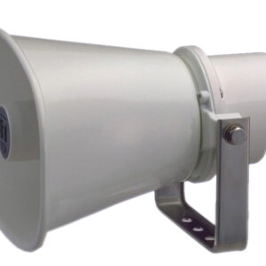 The TOA SC-615 Paging Horn is a compact, highly intelligible speaker suited to public address announcement applications. Its external speaker component