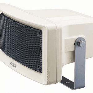the Toa CS-304 30W Horn Speaker features stainless steel hardware for all-weather durability. It is designed to offer the high intelligibility of resistant