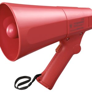 Small in size and light in weight, Toa ER-520S Megaphone can be easily carried by a single hand. It can also provide a siren tone.